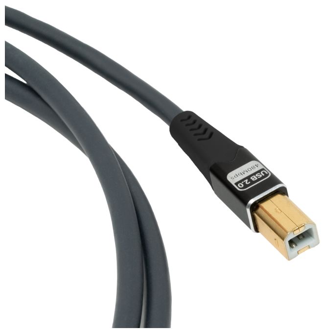 0,48 Gbit/s Stecker Rundkabel USB A auf USB B 7,5 m  USB Pulse AB (Anthrazit) 