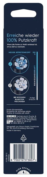 iO Ultimative Reinigung, Original Aufsteckbürsten, Schwarz, 2 Stück 
