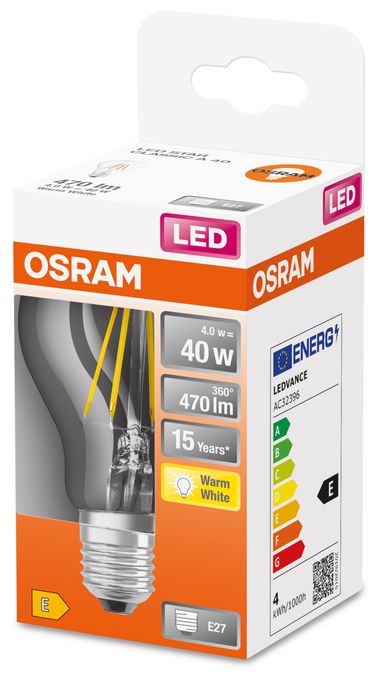 LED Lampe Globe E27 EEK: E 470 lm Warmweiß (2700K) entspricht 40 W Star 