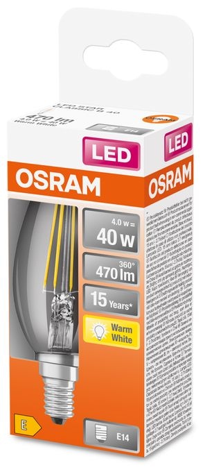 LED Lampe Kerze E14 EEK: E 470 lm Warmweiß (2700K) entspricht 40 W Star 