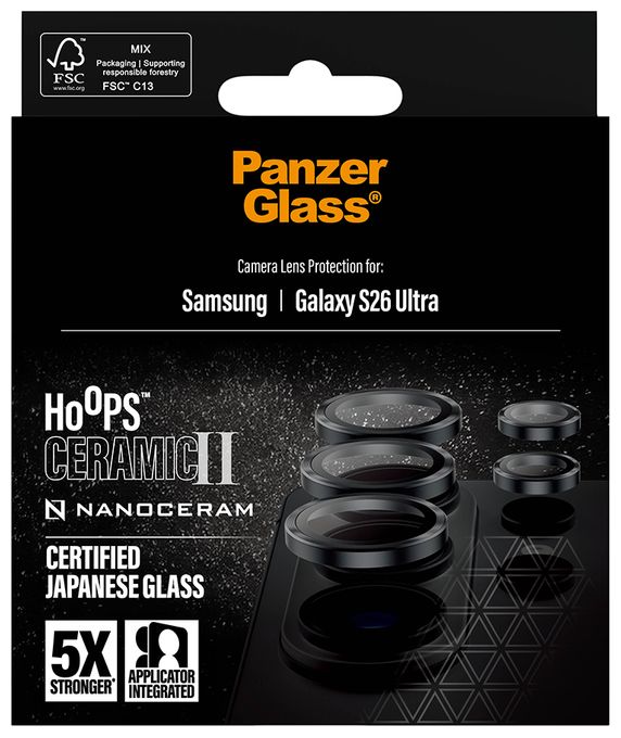 Klare Bildschirmschutzfolie Gehärtetes Glas, Silikon für  Samsung Samsung - Galaxy S26 Ultra Kratzresistent, Schockresistent 12807 Ceramic 