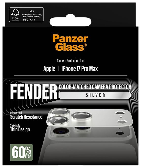 Klare Bildschirmschutzfolie Silikon für  Apple Apple - iPhone 17 Pro Max Kratzresistent, Schockresistent 12980 Fender Kameraschutz 