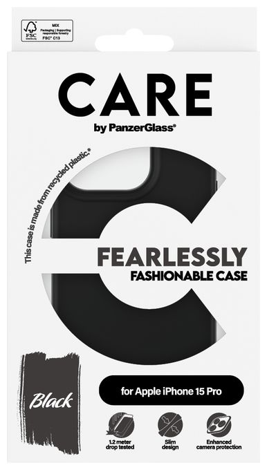 Cover für Apple Apple - iPhone 15 Pro  1430 Fashionable Case (Schwarz) 