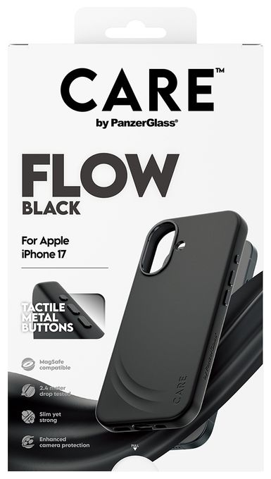 Cover für Apple Apple - iPhone 17  24695 Care Flow Case (Schwarz) 