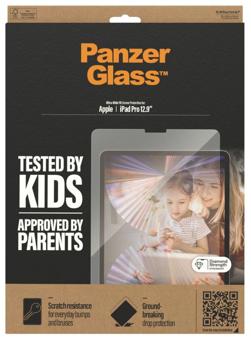 Klare Bildschirmschutzfolie Gehärtetes Glas, Polyethylenterephthalat, Silikon für  Apple Apple - iPad Pro 12.9″ Kratzresistent, Schockresistent, Antibakteriell 2656 