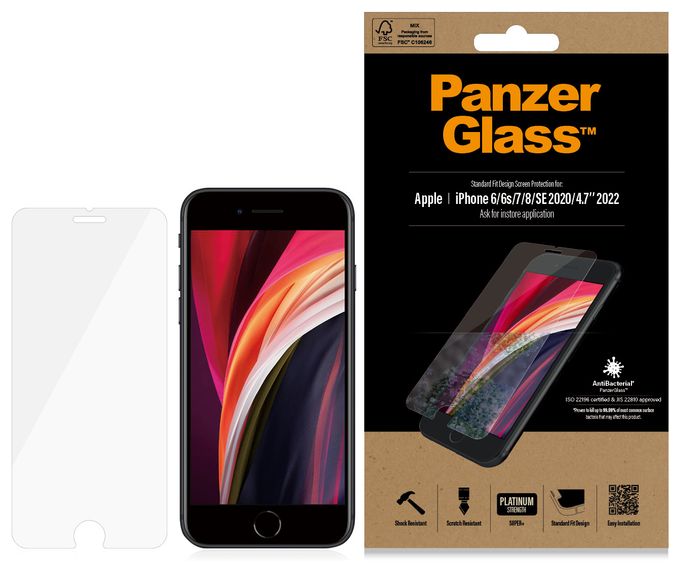 2684 Klare Bildschirmschutzfolie gehärtetes Glas für Apple iPhone 