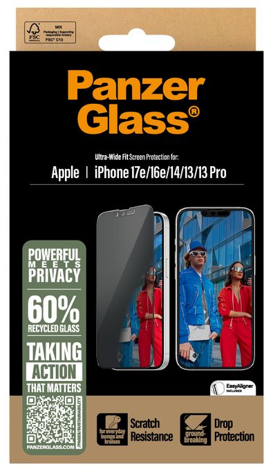Klare Bildschirmschutzfolie Gehärtetes Glas, Polyethylenterephthalat, Silikon für  Apple Apple - iPhone 13, Apple - iPhone 13 Pro, Apple - iPhone 14, Apple - iPhone 16e Kratzresistent, Schockresistent 29845 