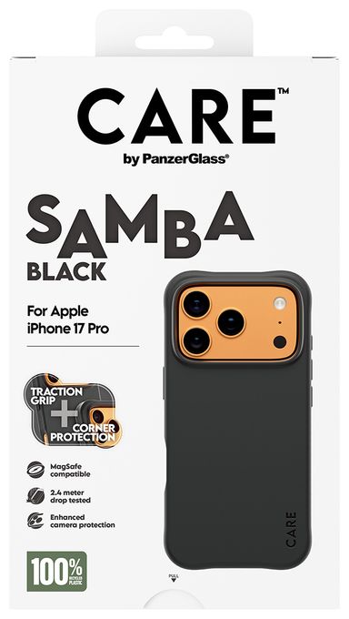 Cover für Apple Apple - iPhone 17 Pro  37427 Care Case Samba (Schwarz) 