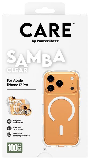 Cover für Apple Apple - iPhone 17 Pro  37687 Care Case Samba (Transparent) 