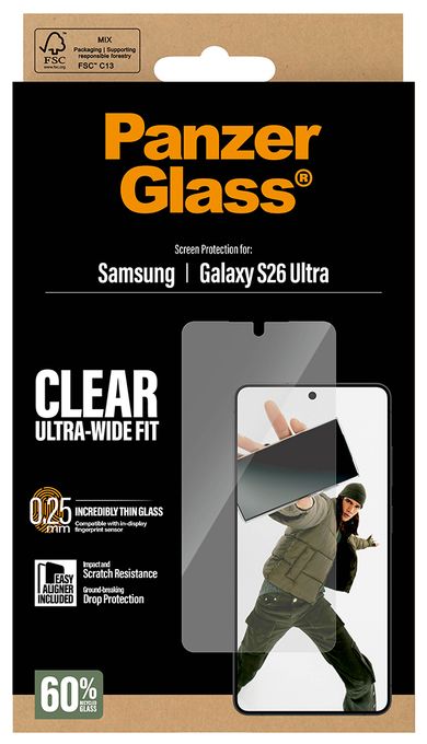 Klare Bildschirmschutzfolie Polyethylenterephthalat, Silikon für  Samsung Samsung - Galaxy S26 Ultra Kratzresistent, Schockresistent 37869 