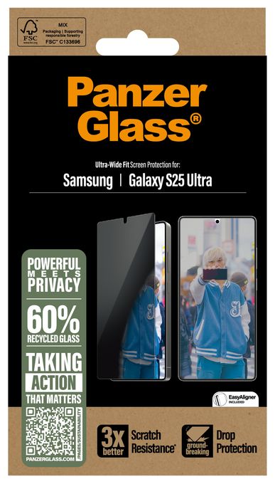 Klare Bildschirmschutzfolie Gehärtetes Glas, Polyethylenterephthalat, Silikon für  Samsung Samsung - Galaxy S25 Ultra Kratzresistent, Schockresistent 38488 