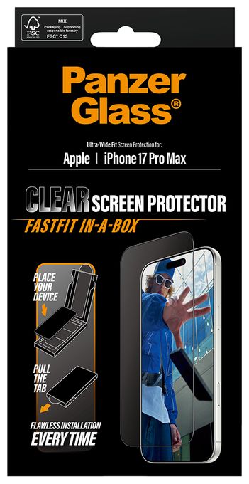 Klare Bildschirmschutzfolie Gehärtetes Glas, Polyethylenterephthalat, Silikon für  Apple Apple - iPhone 17 Pro Max Kratzresistent, Schockresistent 49876 
