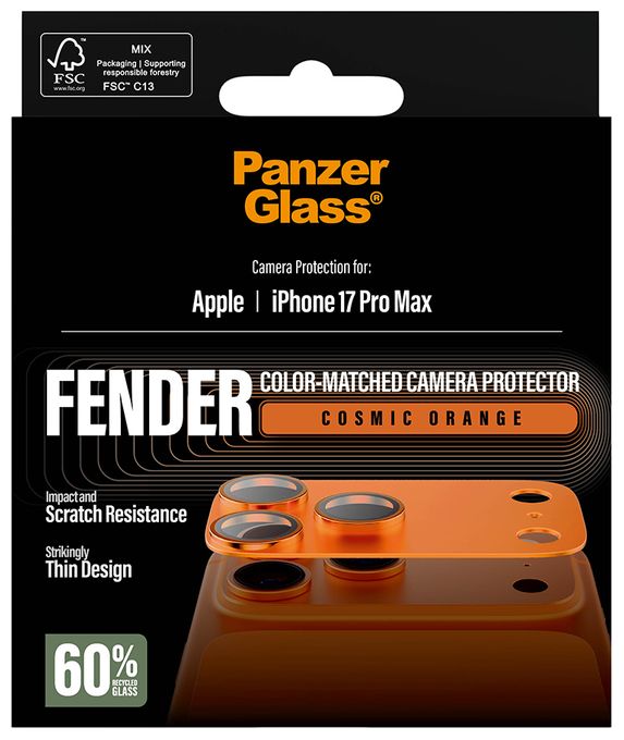 Klare Bildschirmschutzfolie Silikon für  Apple Apple - iPhone 17 Pro Max Kratzresistent, Schockresistent 58205 Fender Kameraschutz 