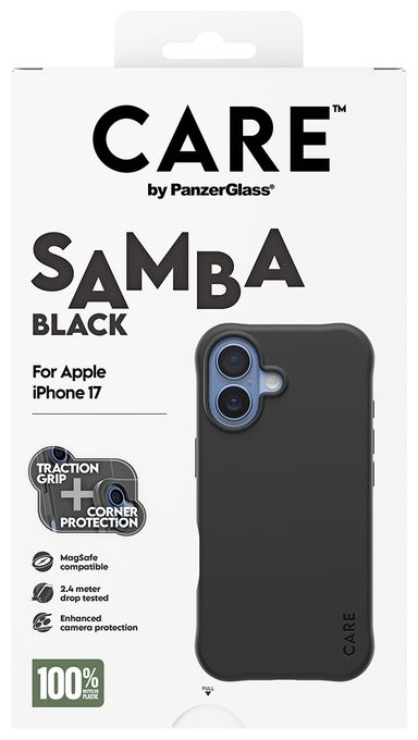 Cover für Apple Apple - iPhone 17  68453 Care Case Samba (Schwarz) 