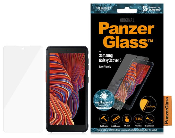 Klare Bildschirmschutzfolie Gehärtetes Glas, Polyethylenterephthalat, Silikon für  Samsung Samsung - Galaxy Xcover 5 Kratzresistent, Schockresistent 7267 