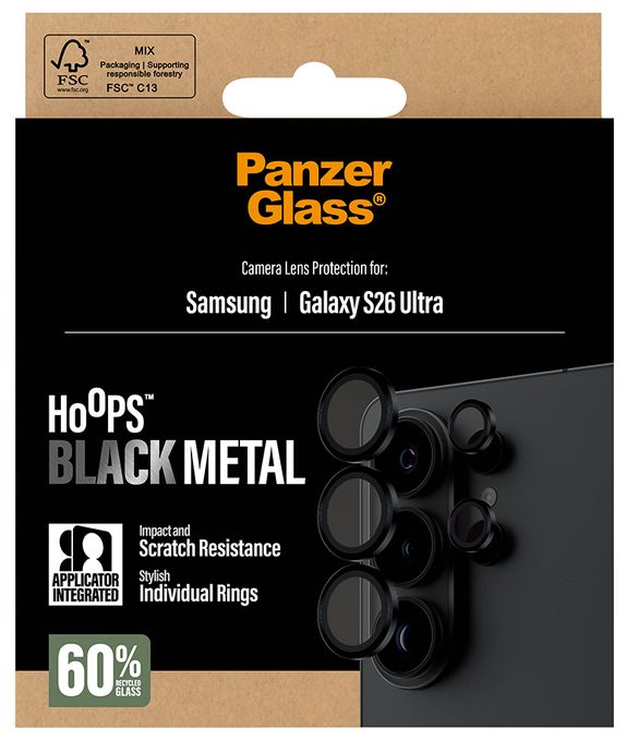 Klare Bildschirmschutzfolie Gehärtetes Glas, Silikon für  Samsung Samsung - Galaxy S26 Ultra Kratzresistent, Schockresistent 73474 Kameraschutz 