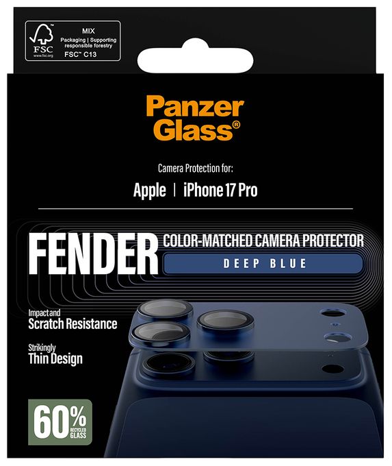 Klare Bildschirmschutzfolie Silikon für  Apple Apple - iPhone 17 Pro Kratzresistent, Schockresistent 79739 Fender Kameraschutz 