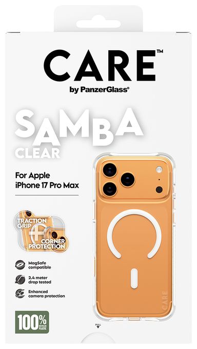 Cover für Apple Apple - iPhone 17 Pro Max  84109 Care Case Samba (Transparent) 