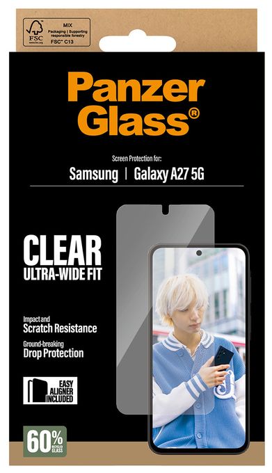 Klare Bildschirmschutzfolie Polyethylenterephthalat, Silikon für  Samsung Samsung - Galaxy A27 5G Kratzresistent, Schockresistent 88998 