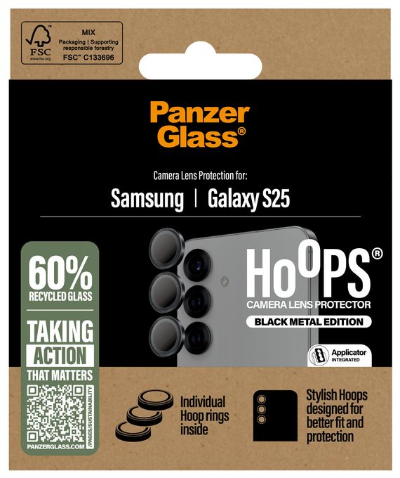 Klare Bildschirmschutzfolie Gehärtetes Glas, Silikon für  Samsung Samsung - Galaxy S25 Kratzresistent, Schockresistent Ceramic Hoops 