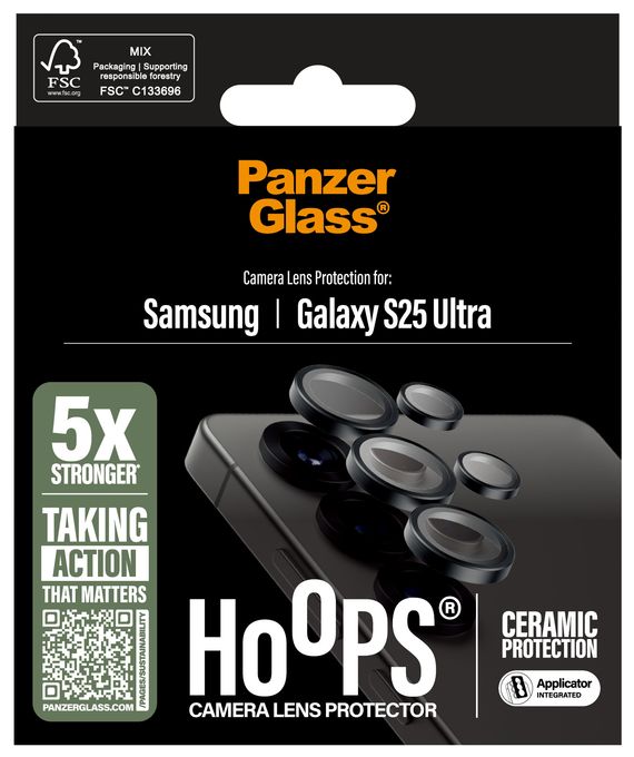 Klare Bildschirmschutzfolie Gehärtetes Glas, Silikon für  Samsung Samsung - Galaxy S25 Ultra Kratzresistent, Schockresistent Ceramic Hoops 
