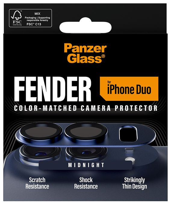 Kameraobjektivschutz Silikon für Apple iPhone Duo Fender 