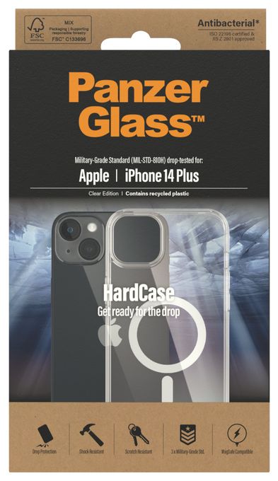Cover für Apple Apple - iPhone 14 Plus  HardCase MagSafe (Transparent) 