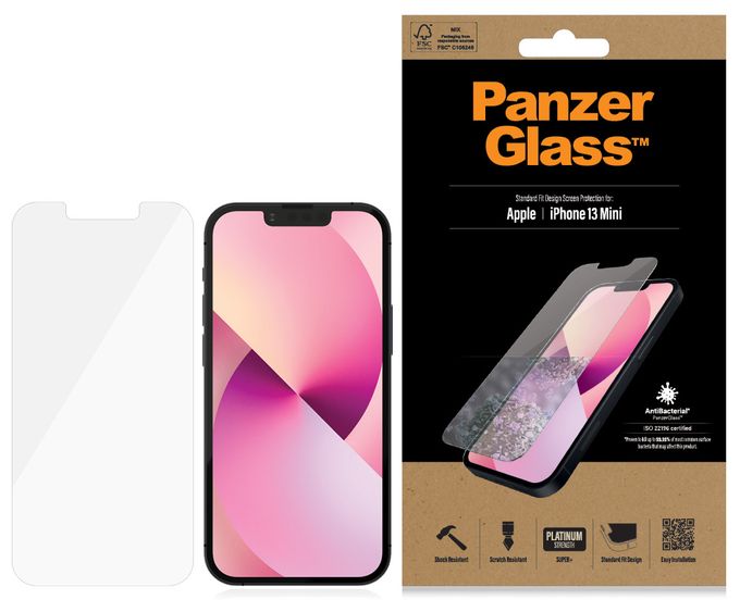 PanzerGlass® Displayschutzglas iPhone 13 Mini | Standard Fit 