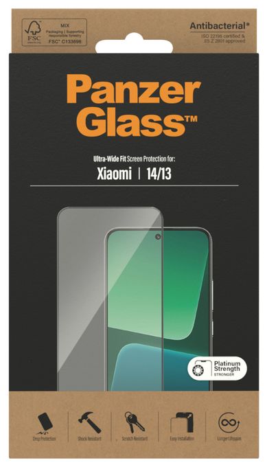 PanzerGlass® Displayschutz Xiaomi 14| 13 | Ultra-Wide Fit 