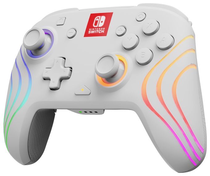 Analog / Digital Gamepad für Nintendo Switch, Nintendo Switch Lite, Nintendo Switch OLED  Afterglow Wave (Weiß) 