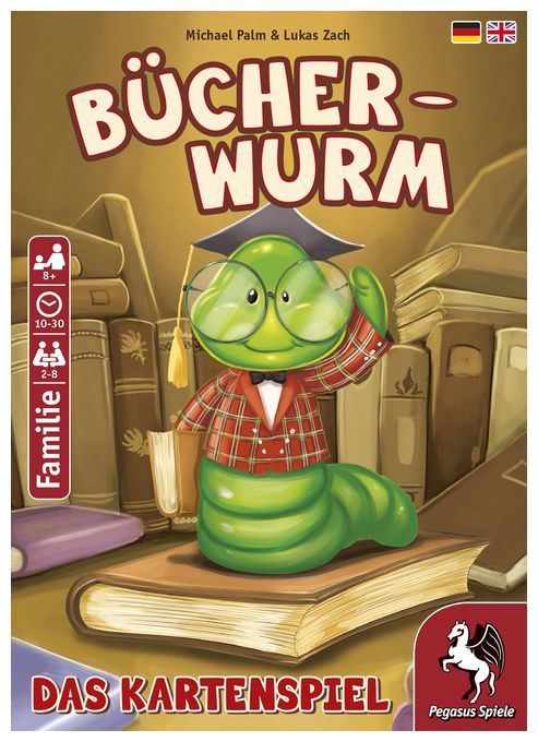 Kartenspiel bis zu 8 Spielern ab 8 Jahr(e) 18322G Bücherwurm - Das Kartenspiel 