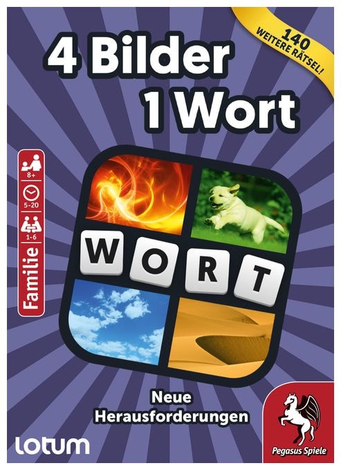 Kartenspiel bis zu 6 Spielern ab 8 Jahr(e) 18334G 4 Bilder 1 Wort 