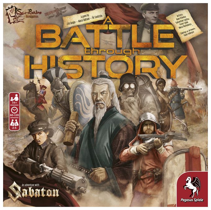 Brettspiel bis zu 5 Spielern ab 14 Jahr(e) 57702G A Battle through History 
