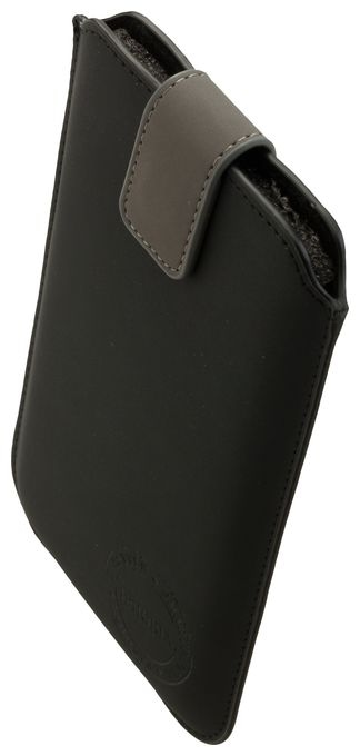 Ziehtasche für Jede Marke Apple iPhone 6 Plus/ Samsung N910 Galaxy Note 4  15465 (Schwarz) 