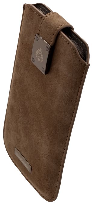 Beuteltasche für Jede Marke Samsung G935 Galaxy S7 Edge/ N910 Galaxy Note 4/ Apple iPhone 6 Plus  15545 Commander Milano (Grau) 