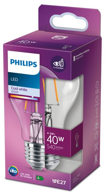 LED Lampe Lüsterkolben E27 EEK: F 470 lm Warmweiß (2700K) entspricht 40 W 8718699761998 