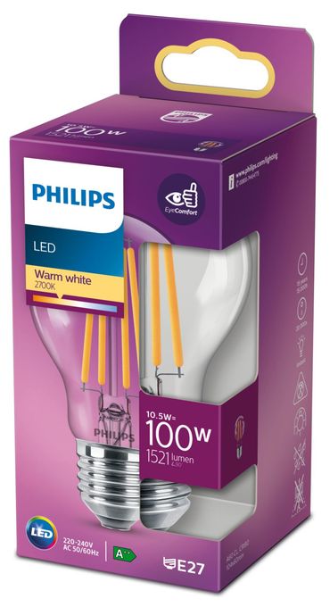 LED Lampe Tropfen E27 EEK: D 1521 lm Warmweiß (2700K) entspricht 100 W 8718699763015 