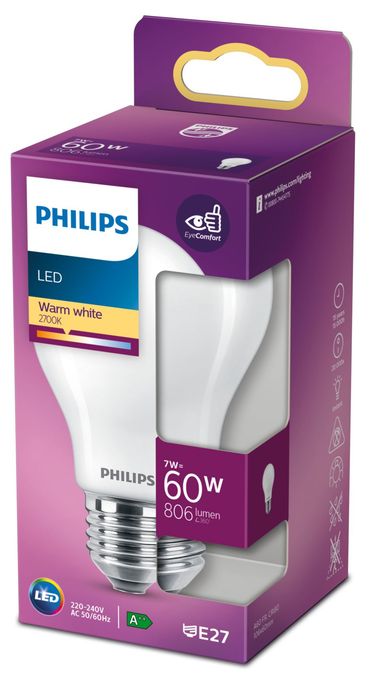 LED Lampe Lüsterkolben E27 EEK: E 806 lm Warmweiß (2700K) entspricht 60 W 8718699763336 