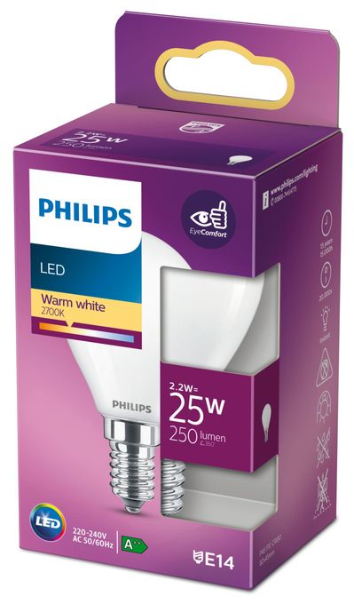 LED Lampe Lüsterkolben E14 EEK: E 250 lm Warmweiß (2700K) entspricht 25 W 8718699763411 