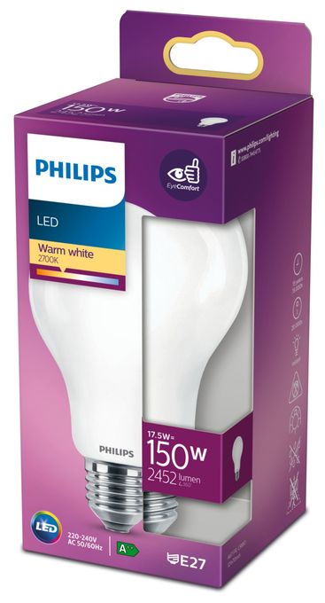 LED Lampe Tropfen E27 EEK: D 2452 lm Warmweiß (2700K) entspricht 150 W 8718699764579 