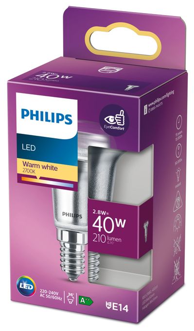 LED Lampe Reflektor E14 EEK: F 210 lm Warmweiß (2700K) entspricht 40 W 8718699773793 