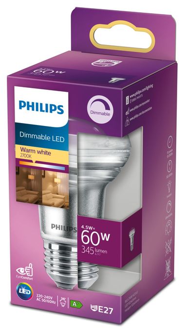 LED Lampe Reflektor E27 EEK: F 345 lm Warmweiß (2700K) entspricht 60 W Dimmbar 8718699773830 