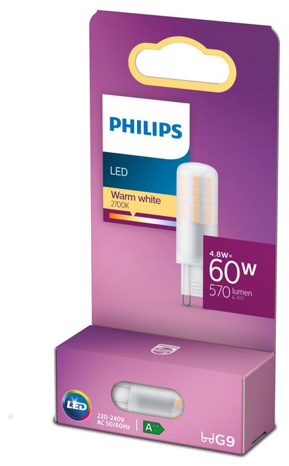 LED Lampe Stiftsockel G9 EEK: E 570 lm Neutralweiß (4000K) entspricht 60 W 8718699774073 