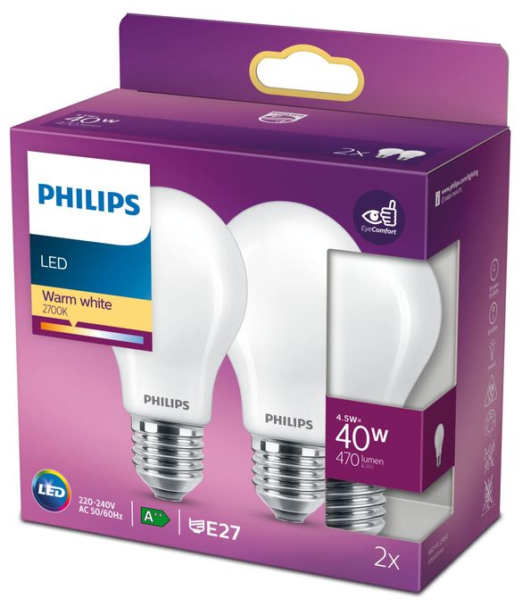 LED Lampe Lüsterkolben E27 EEK: F 470 lm Warmweiß (2700K) entspricht 40 W 8718699777654 