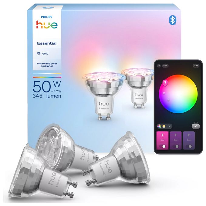 Essential GU10 – Smarter Spot – 345 lm – 4,7 W – 3er-Pack 