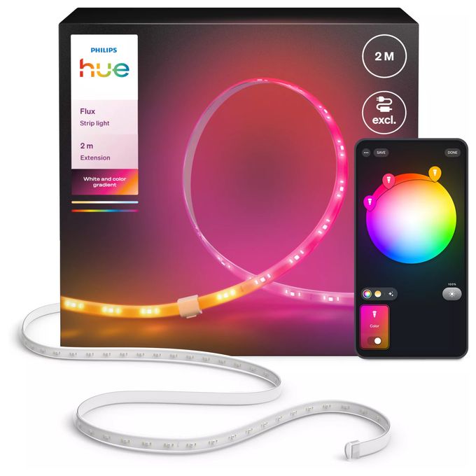 Intelligenter Leuchtstreifen 2000 mm Multi Hue Flux LED-Streifen Verlängerung 2 m 