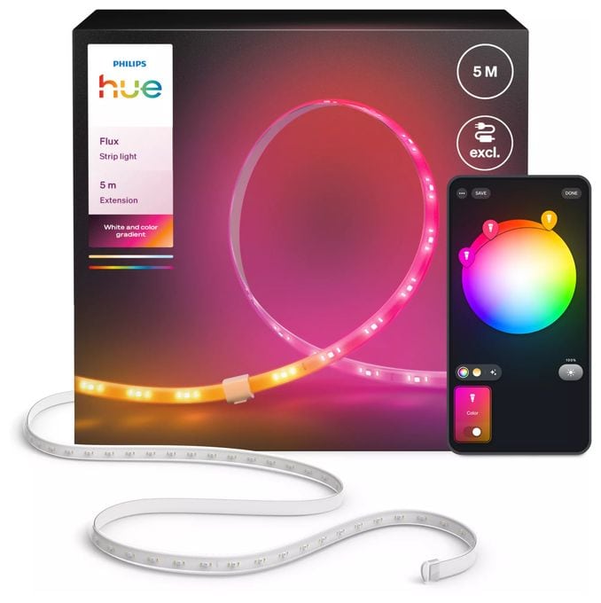 Intelligenter Leuchtstreifen 5000 mm Multi Hue Flux LED-Streifen Verlängerung 5 m 