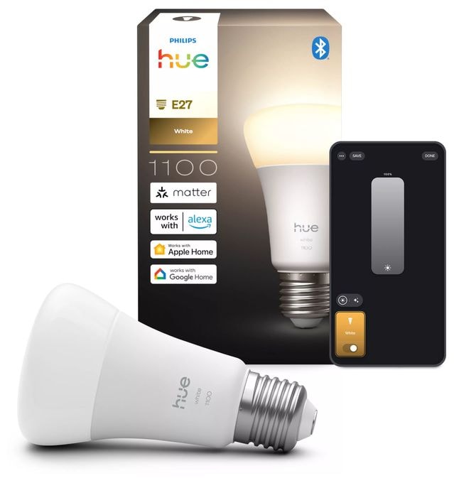LED Intelligentes Leuchtmittel Weiches Weiß Hue White A60 E27 – 1100 lm 