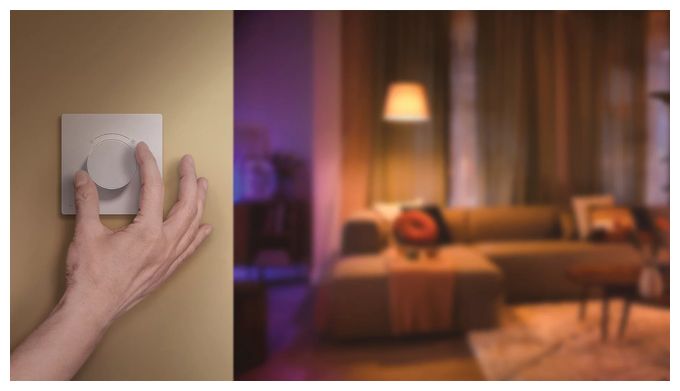 Smart Dial-Schalter, bequeme Steuerung, Dimmen, wiederaufladbare Batterie 