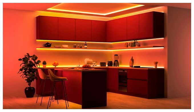 Smarter RGBIC-LED-Lightstrip, 2 x 5 m, Typ C, Connected by WiZ 